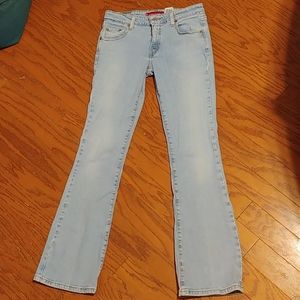 Levi Superlow stretch 518 light blue jeans